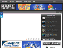 Tablet Screenshot of chesmontsports.com